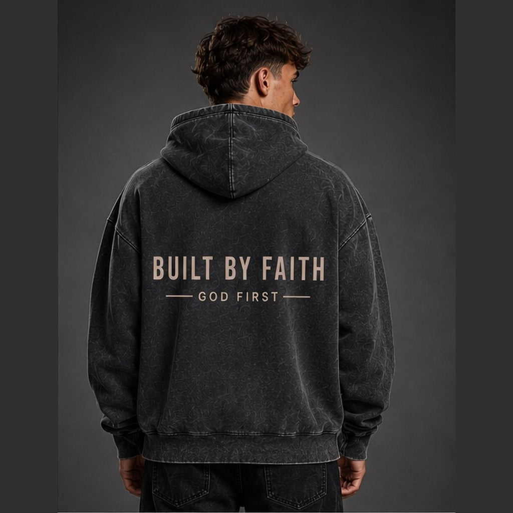 Acid wash hoodie