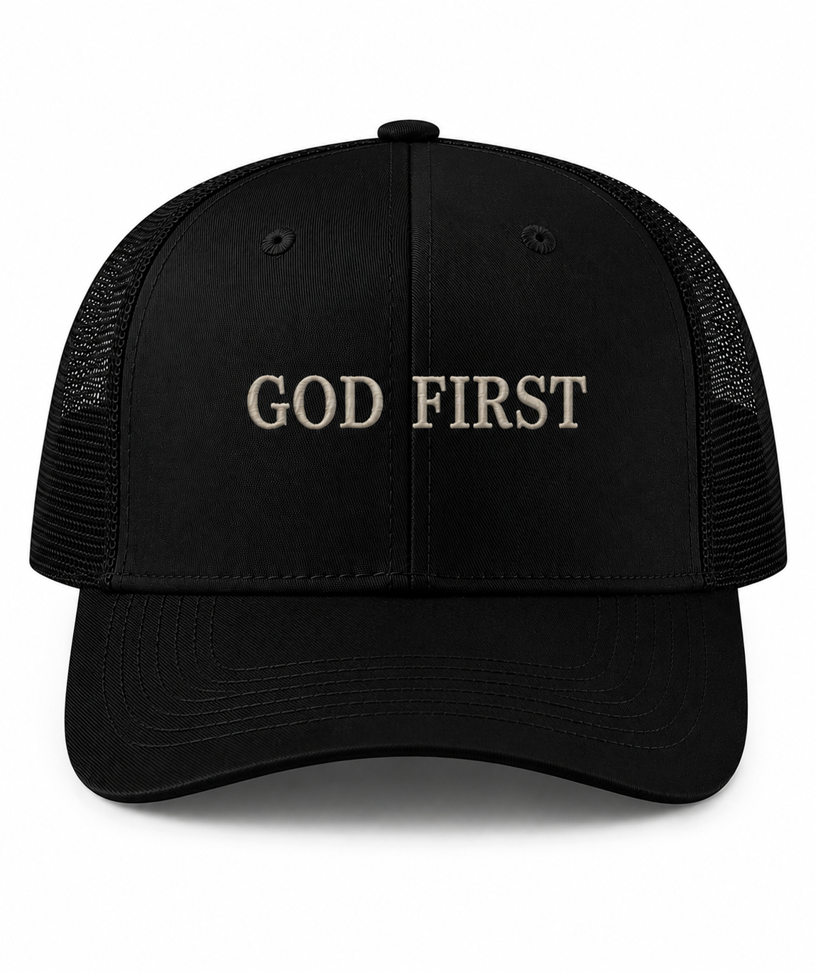 God first trucker cap