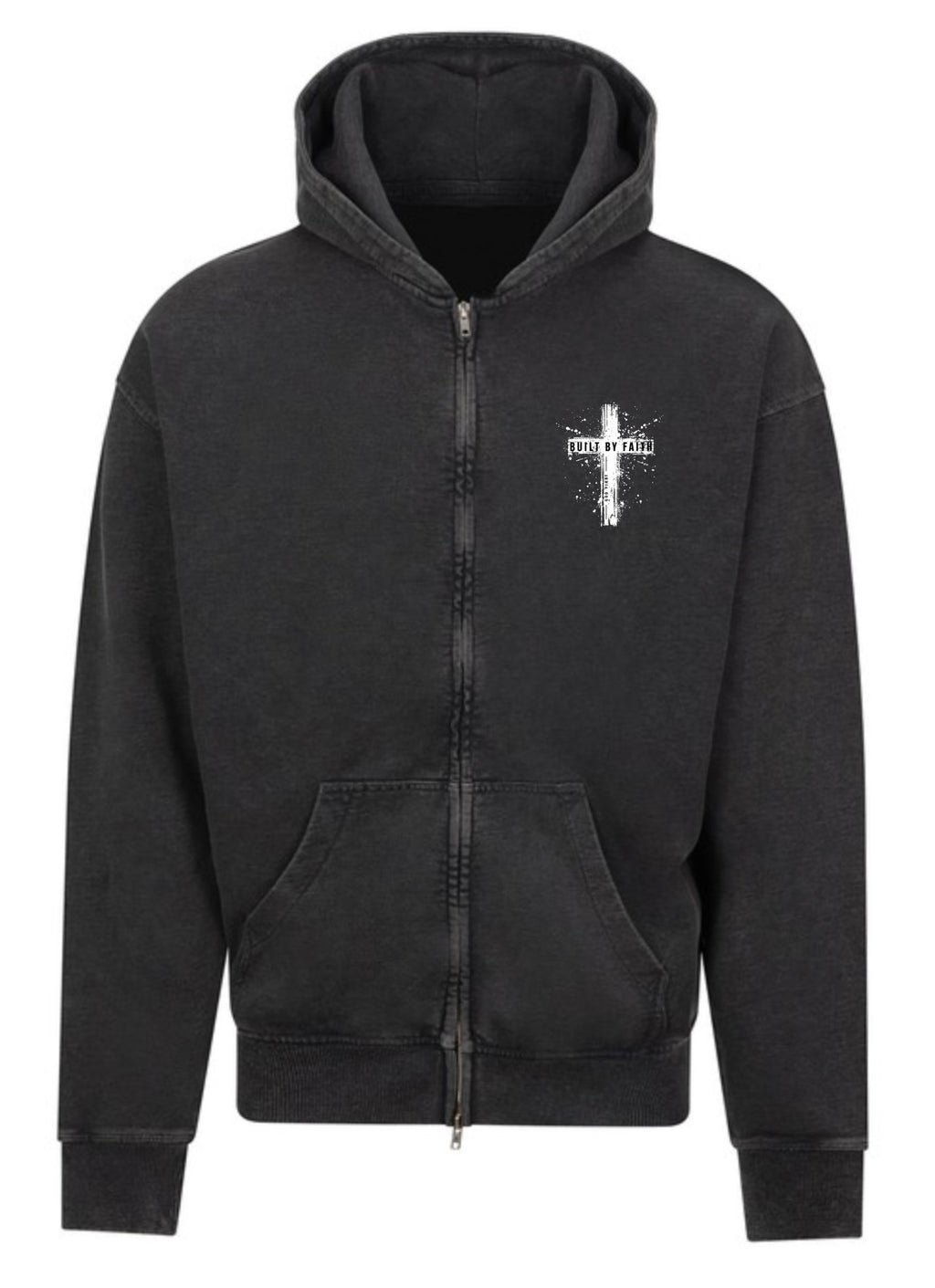 Acid wash zipper