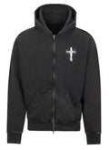 Acid wash zipper