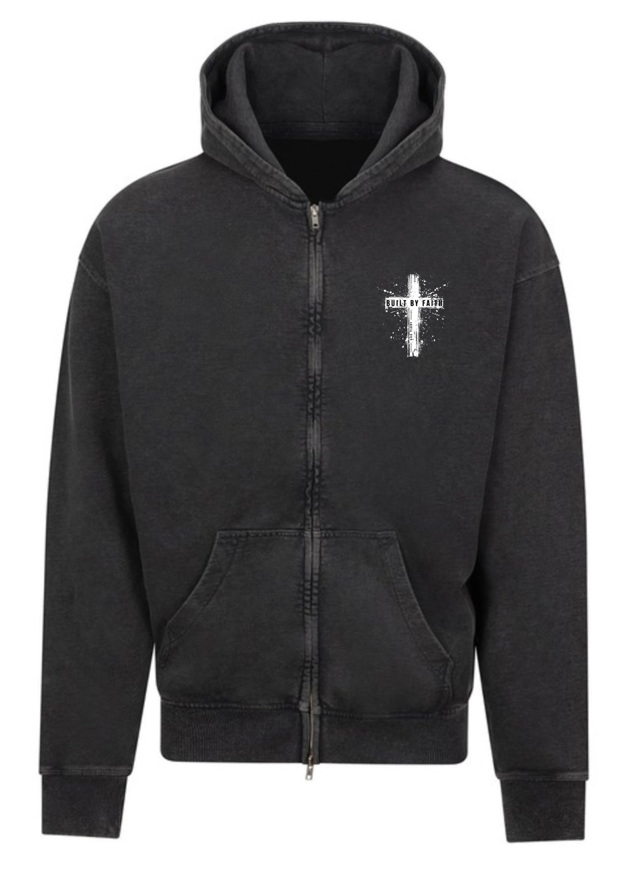 Acid wash zipper