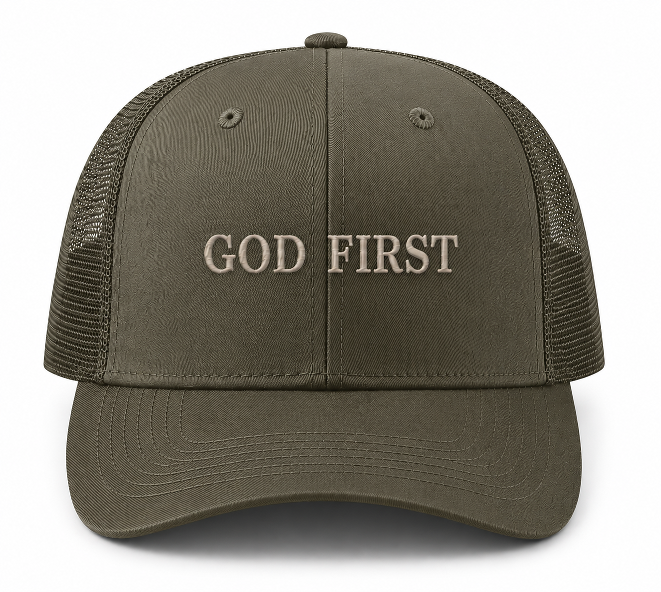 God first trucker cap