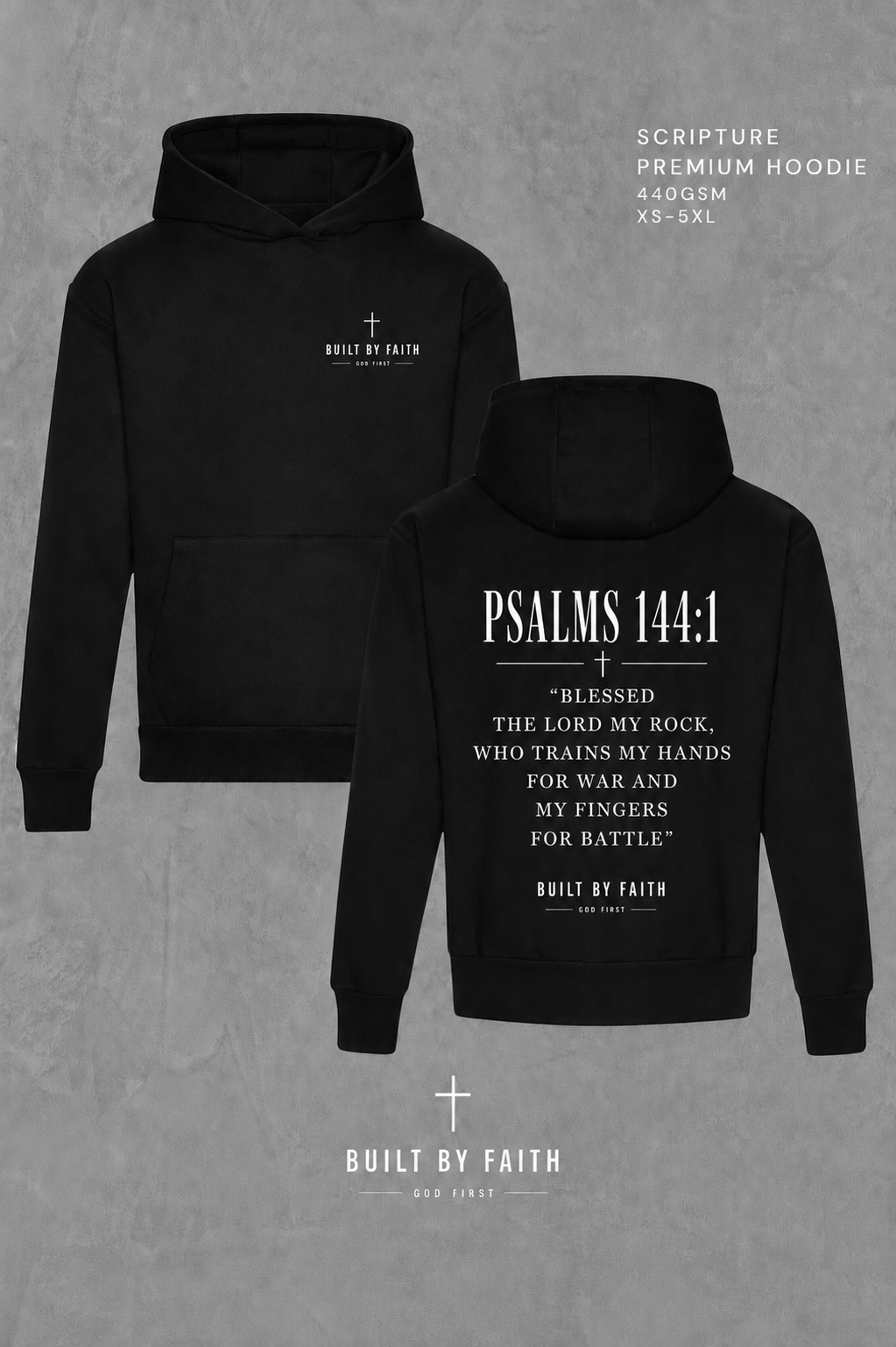 Scripture hoodie psalm 144:1