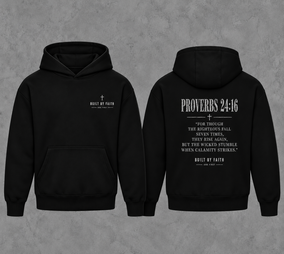 Scripture hoodie proverbs 24:16